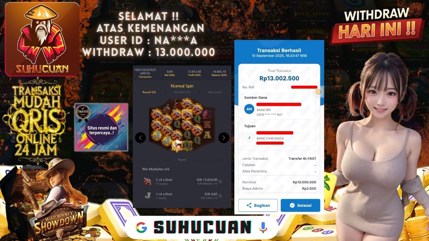 SUHUCUAN JACKPOT SLOT WILD BANDITO